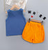 Summer sleeveless vest boy's two-piece set